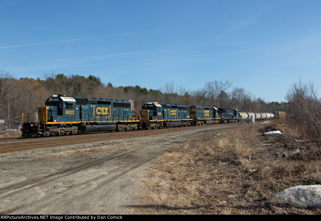 CSXT 8833 Leads L070 at Danville Jct. 